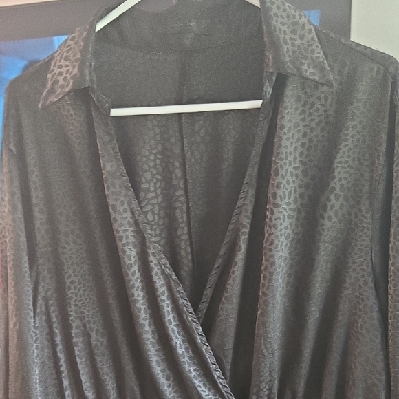 SHEIN Black Leopard Print Long Sleeve Dress  ✨️ SIZE 3XL ✨️ - Picture 6 of 8